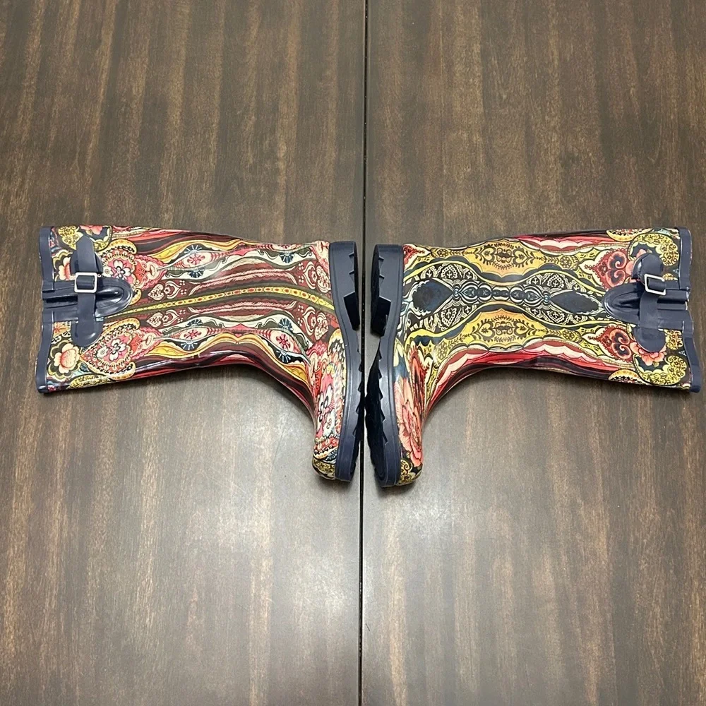 Nomad Multicolor Paisley Rain Boots